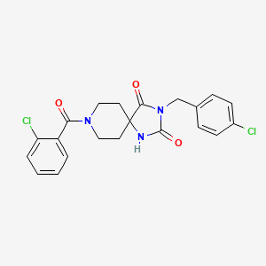 8-(2-Chlorobenzoyl)-3-(4-chlorobenzyl)-1,3,8-triazaspiro[4.5]decane-2,4-dione