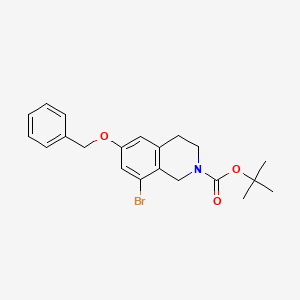 Tert-butyl 6-(benzyloxy)-8-bromo-1,2,3,4-tetrahydroisoquinoline-2-carboxylate