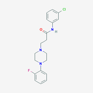 molecular formula C19H21ClFN3O B247985 N-(3-chlorophenyl)-3-[4-(2-fluorophenyl)piperazin-1-yl]propanamide 