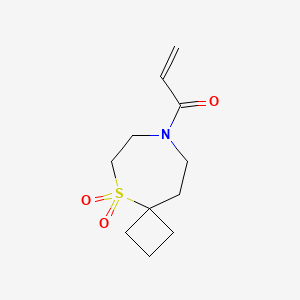 1-(5,5-Dioxo-5lambda6-thia-8-azaspiro[3.6]decan-8-yl)prop-2-en-1-one