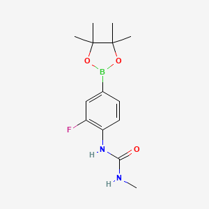 1-[2-Fluoro-4-(tetramethyl-1,3,2-dioxaborolan-2-yl)phenyl]-3-methylurea