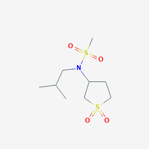 N-(1,1-dioxo-1lambda6-thiolan-3-yl)-N-(2-methylpropyl)methanesulfonamide
