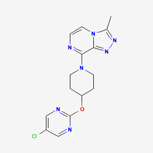 8-[4-(5-Chloropyrimidin-2-yl)oxypiperidin-1-yl]-3-methyl-[1,2,4]triazolo[4,3-a]pyrazine