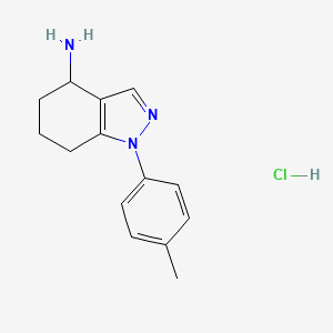 1-(4-Methylphenyl)-4,5,6,7-tetrahydroindazol-4-amine;hydrochloride