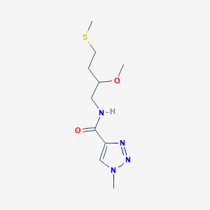 N-(2-Methoxy-4-methylsulfanylbutyl)-1-methyltriazole-4-carboxamide