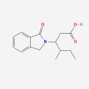 4-methyl-3-(1-oxo-1,3-dihydro-2H-isoindol-2-yl)hexanoic acid