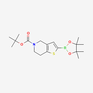tert-Butyl 2-(tetramethyl-1,3,2-dioxaborolan-2-yl)-4H,6H,7H-thieno[3,2-c]pyridine-5-carboxylate