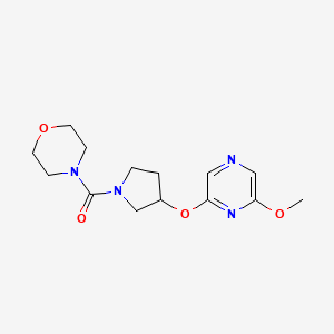 (3-((6-Methoxypyrazin-2-yl)oxy)pyrrolidin-1-yl)(morpholino)methanone