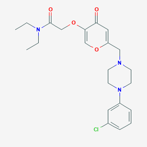 2-((6-((4-(3-chlorophenyl)piperazin-1-yl)methyl)-4-oxo-4H-pyran-3-yl)oxy)-N,N-diethylacetamide