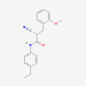 2-cyano-N-(4-ethylphenyl)-3-(2-methoxyphenyl)propanamide