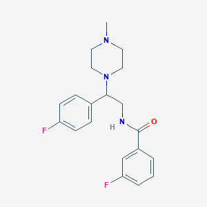 3-fluoro-N-(2-(4-fluorophenyl)-2-(4-methylpiperazin-1-yl)ethyl)benzamide