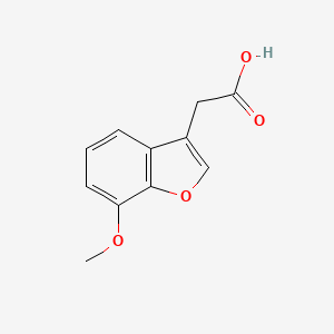molecular formula C11H10O4 B2479890 2-(7-Methoxy-1-benzofuran-3-yl)acetic acid CAS No. 79477-01-3