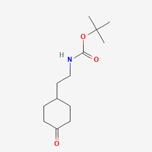 molecular formula C13H23NO3 B2479903 tert-Butyl 2-(4-oxocyclohexyl) ethylcarbamate CAS No. 1158753-30-0