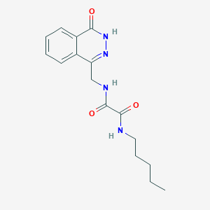 N-[(4-oxo-3,4-dihydrophthalazin-1-yl)methyl]-N'-pentylethanediamide