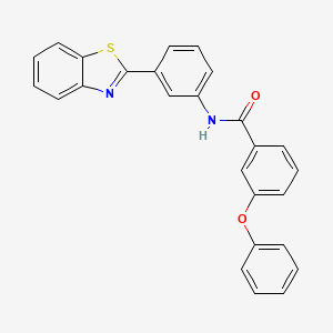 N-[3-(1,3-benzothiazol-2-yl)phenyl]-3-phenoxybenzamide