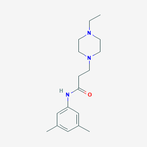 molecular formula C17H27N3O B247993 N-(3,5-dimethylphenyl)-3-(4-ethylpiperazin-1-yl)propanamide 