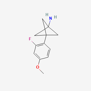 3-(2-Fluoro-4-methoxyphenyl)bicyclo[1.1.1]pentan-1-amine