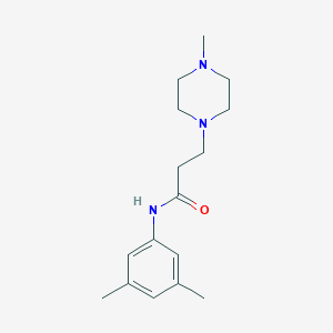 molecular formula C16H25N3O B247996 N-(3,5-dimethylphenyl)-3-(4-methylpiperazin-1-yl)propanamide 