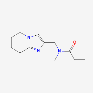 molecular formula C12H17N3O B2479980 N-Methyl-N-(5,6,7,8-tetrahydroimidazo[1,2-a]pyridin-2-ylmethyl)prop-2-enamide CAS No. 2224349-57-7