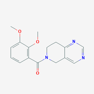 molecular formula C16H17N3O3 B2479988 (7,8-dihydropyrido[4,3-d]pyrimidin-6(5H)-yl)(2,3-dimethoxyphenyl)methanone CAS No. 1797868-80-4