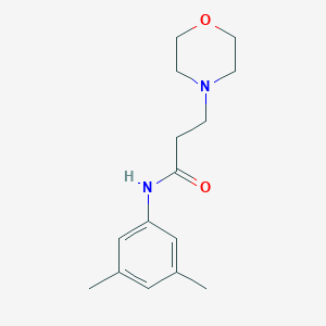 molecular formula C15H22N2O2 B248000 N~1~-(3,5-DIMETHYLPHENYL)-3-MORPHOLINOPROPANAMIDE 
