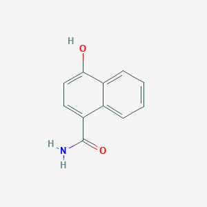 molecular formula C11H9NO2 B2480047 4-羟基萘-1-甲酰胺 CAS No. 1394987-68-8