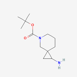 molecular formula C12H22N2O2 B2480055 tert-Butyl 1-amino-5-azaspiro[2.5]octane-5-carboxylate CAS No. 1509561-26-5