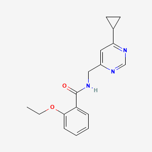 molecular formula C17H19N3O2 B2480060 N-((6-环丙基嘧啶-4-基)甲基)-2-乙氧基苯甲酰胺 CAS No. 2177060-58-9