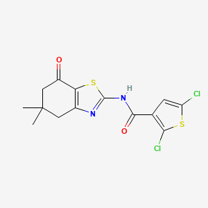2,5-dichloro-N-(5,5-dimethyl-7-oxo-4,5,6,7-tetrahydrobenzo[d]thiazol-2-yl)thiophene-3-carboxamide
