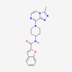 N-(1-(3-methyl-[1,2,4]triazolo[4,3-a]pyrazin-8-yl)piperidin-4-yl)benzofuran-2-carboxamide