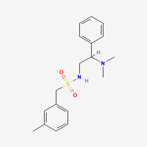 molecular formula C18H24N2O2S B2480207 N-[2-(dimethylamino)-2-phenylethyl]-1-(3-methylphenyl)methanesulfonamide CAS No. 1209622-05-8