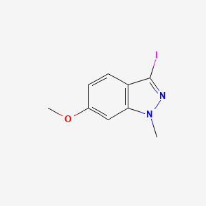 molecular formula C9H9IN2O B2480213 3-Iodo-6-methoxy-1-methyl-1H-indazole CAS No. 1431163-17-5