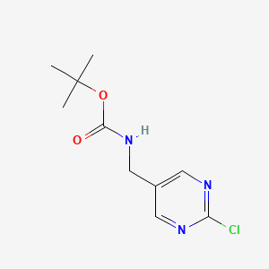 molecular formula C10H14ClN3O2 B2480237 TERT-BUTYL(2-CHLOROPYRIMIDIN-5-YL)METHYLCARBAMATE CAS No. 1279820-16-4