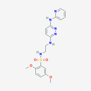 2,5-dimethoxy-N-(2-((6-(pyridin-2-ylamino)pyridazin-3-yl)amino)ethyl)benzenesulfonamide