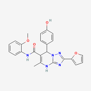 2-(furan-2-yl)-7-(4-hydroxyphenyl)-N-(2-methoxyphenyl)-5-methyl-4,7-dihydro-[1,2,4]triazolo[1,5-a]pyrimidine-6-carboxamide