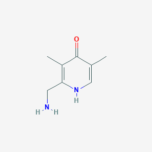 molecular formula C8H13ClN2O B2480249 2-(aminomethyl)-3,5-dimethyl-4(1H)-pyridinone CAS No. 1114596-81-4