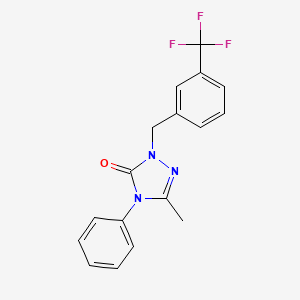 5-methyl-4-phenyl-2-[3-(trifluoromethyl)benzyl]-2,4-dihydro-3H-1,2,4-triazol-3-one