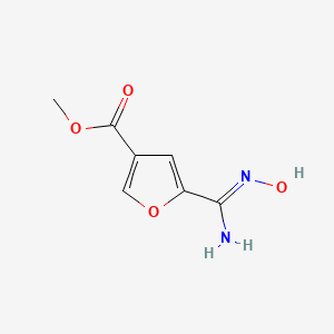 molecular formula C7H8N2O4 B2480254 Methyl 5-(N'-hydroxycarbamimidoyl)furan-3-carboxylate CAS No. 2138805-68-0