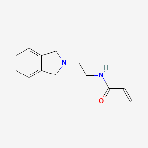 molecular formula C13H16N2O B2480276 N-[2-(1,3-Dihydroisoindol-2-yl)ethyl]prop-2-enamide CAS No. 2411277-54-6