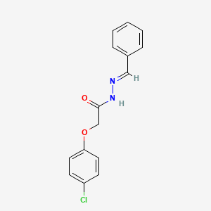 molecular formula C15H13ClN2O2 B2480349 N'-benzylidene-2-(4-chlorophenoxy)acetohydrazide CAS No. 1351480-52-8