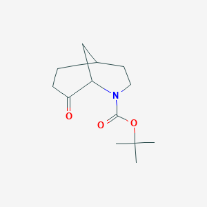 molecular formula C13H21NO3 B2480427 tert-butyl 8-oxo-2-azabicyclo[3.3.1]nonane-2-carboxylate CAS No. 1392110-10-9