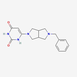 6-(2-Benzyl-1,3,3a,4,6,6a-hexahydropyrrolo[3,4-c]pyrrol-5-yl)-1H-pyrimidine-2,4-dione