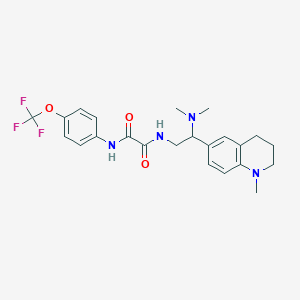 N1-(2-(dimethylamino)-2-(1-methyl-1,2,3,4-tetrahydroquinolin-6-yl)ethyl)-N2-(4-(trifluoromethoxy)phenyl)oxalamide