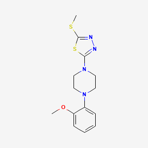 2-(4-(2-Methoxyphenyl)piperazin-1-yl)-5-(methylthio)-1,3,4-thiadiazole