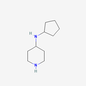 molecular formula C10H20N2 B2480469 N-cyclopentylpiperidin-4-amine CAS No. 886506-60-1