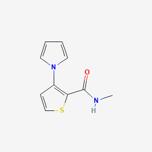 molecular formula C10H10N2OS B2480493 N-methyl-3-(1H-pyrrol-1-yl)-2-thiophenecarboxamide CAS No. 551920-78-6