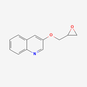 molecular formula C12H11NO2 B2480558 3-[(oxiran-2-yl)methoxy]quinoline CAS No. 2385823-73-2