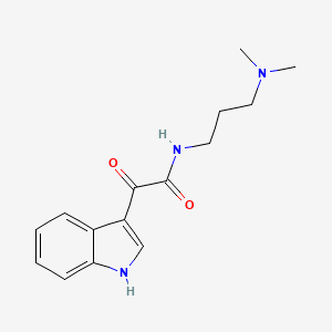 molecular formula C15H19N3O2 B2480562 N-[3-(dimethylamino)propyl]-2-(1H-indol-3-yl)-2-oxoacetamide CAS No. 852367-34-1