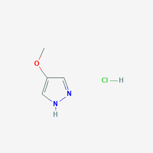 molecular formula C4H7ClN2O B2480625 4-methoxy-1H-pyrazole hydrochloride CAS No. 1955531-08-4