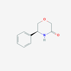 molecular formula C10H11NO2 B2480709 (5S)-5-phenylmorpholin-3-one CAS No. 1052209-96-7; 192815-71-7